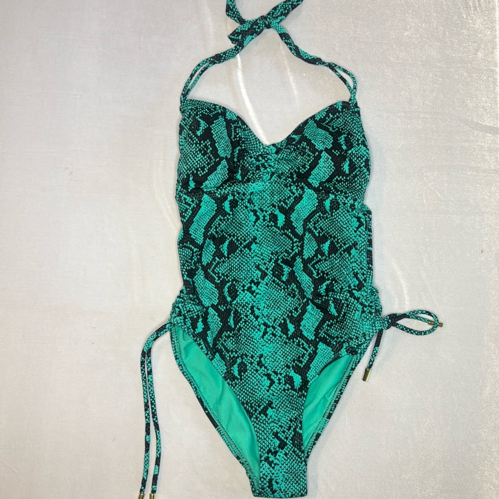 Teal & Black 1-piece Swimsuit - NWOT